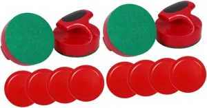 Pusher Felt Pucks for Indoor Game Tables Fun Accessories somewhat for Parties and Game Rooms VICASKY 2sets Air Hockey and 