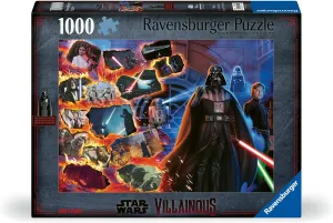 Puzzle for Adults - 12001119 - Handcrafted Tooling, Made in Germany, Every Piece Fits Together Perfectly Ravensburger Star Wars Villainous: Darth Vader slice and Figurine 1000 Piece Jigsaw 
