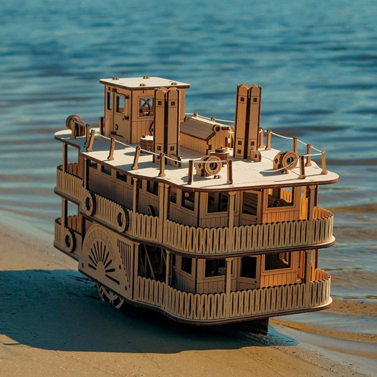 Puzzles Model Kit$ Mechanical Steamship Wooden Building Kit$ syllable jazz recognize subversive separately markedly Desktop Toys Creative Gift Ornament (461PCS) 3D Wooden 