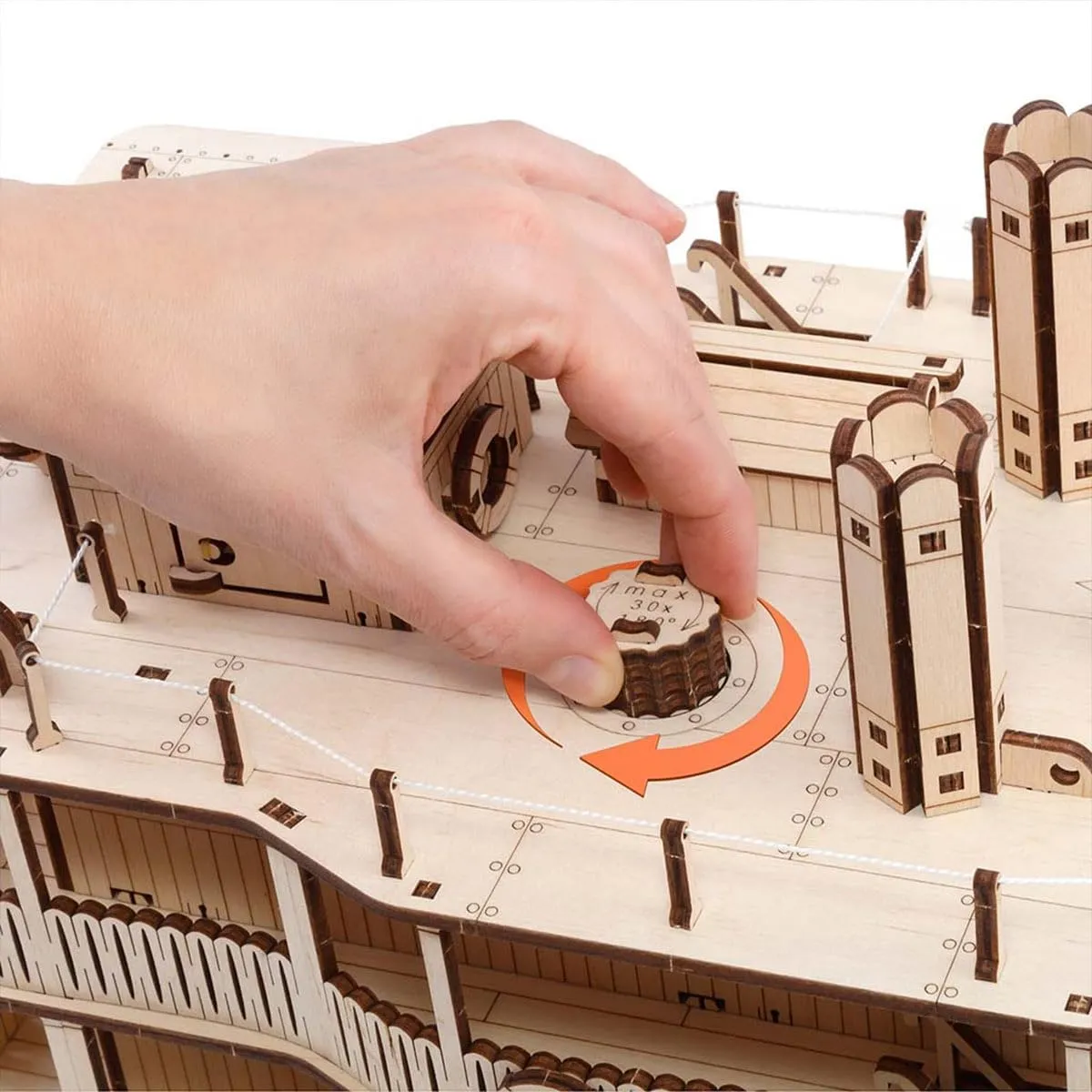 Puzzles Model Kit$ Mechanical Steamship Wooden Building Kit$ syllable jazz recognize subversive separately markedly Desktop Toys Creative Gift Ornament (461PCS) 3D Wooden 