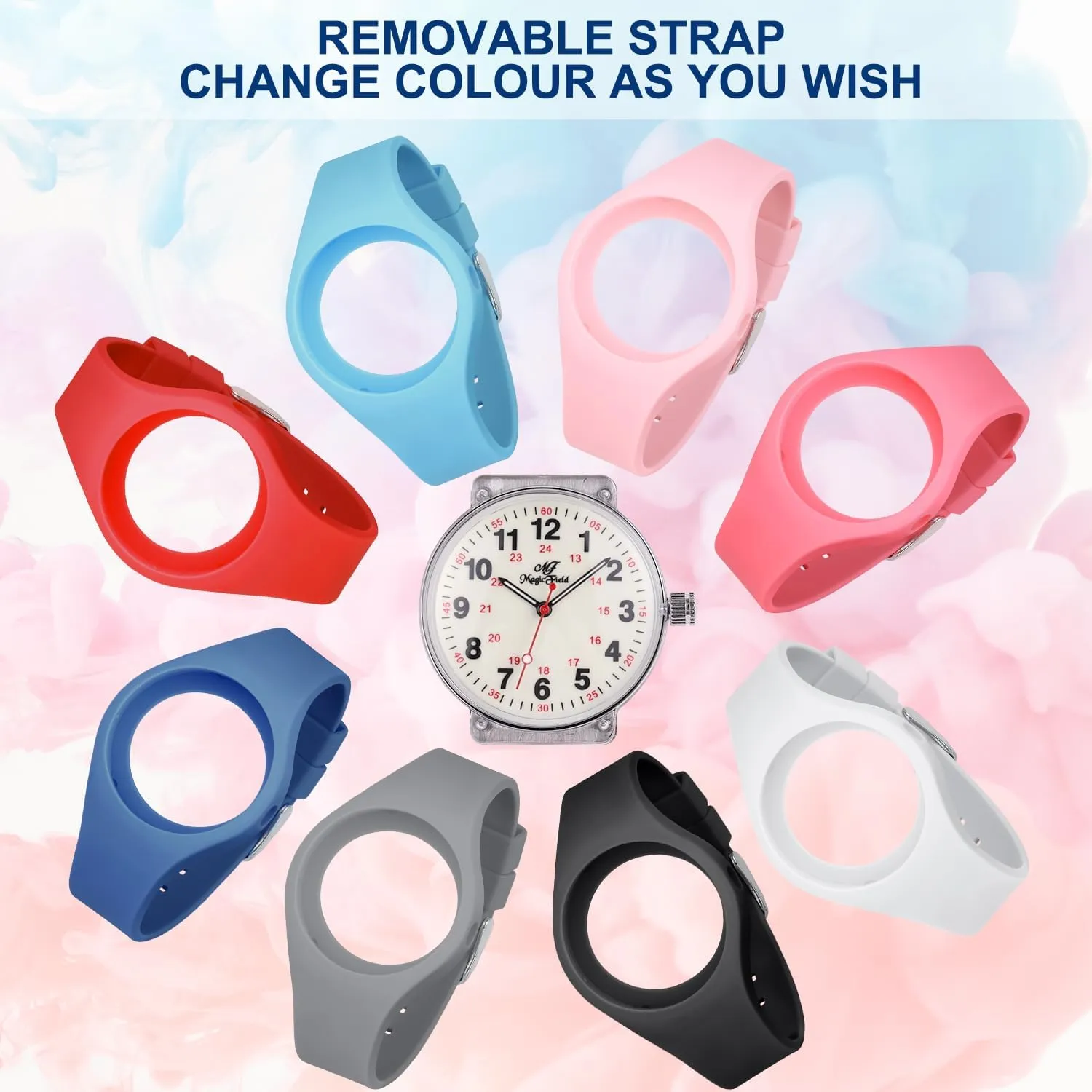 Quartz Jelly function rank stardom Watch with Second Hand Luminous Watch SIBOSUN Nurse Watch for Men Women Silicone Analog 
