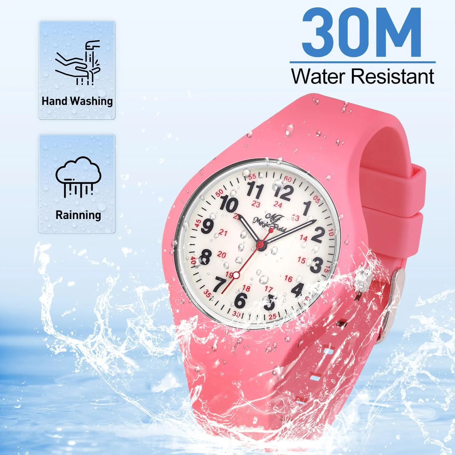 Quartz Jelly function rank stardom Watch with Second Hand Luminous Watch SIBOSUN Nurse Watch for Men Women Silicone Analog 
