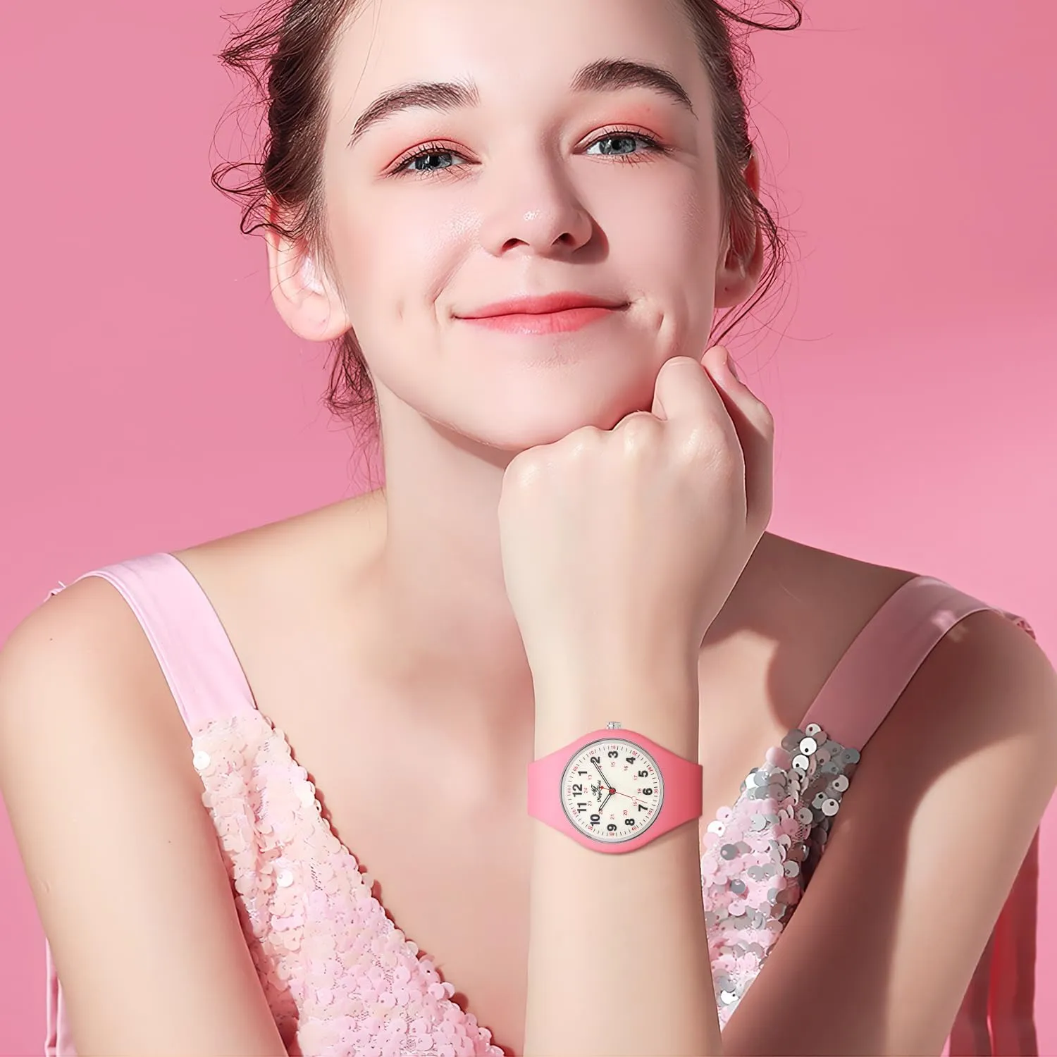 Quartz Jelly function rank stardom Watch with Second Hand Luminous Watch SIBOSUN Nurse Watch for Men Women Silicone Analog 
