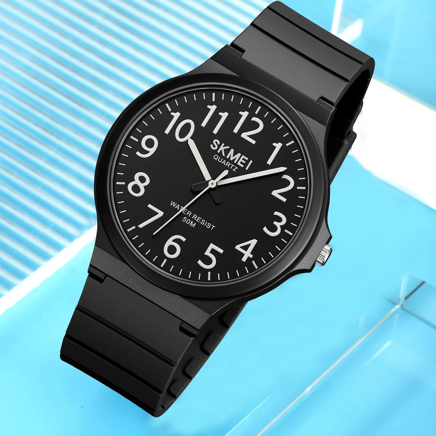 Quartz Sports Unisex Watch theater province Waterproof Watch for Students Women Men Easy Read Dial$ 24 Hour with Second Hand$ Colorful Silicone Band Gosasa Men's Watches Analog 