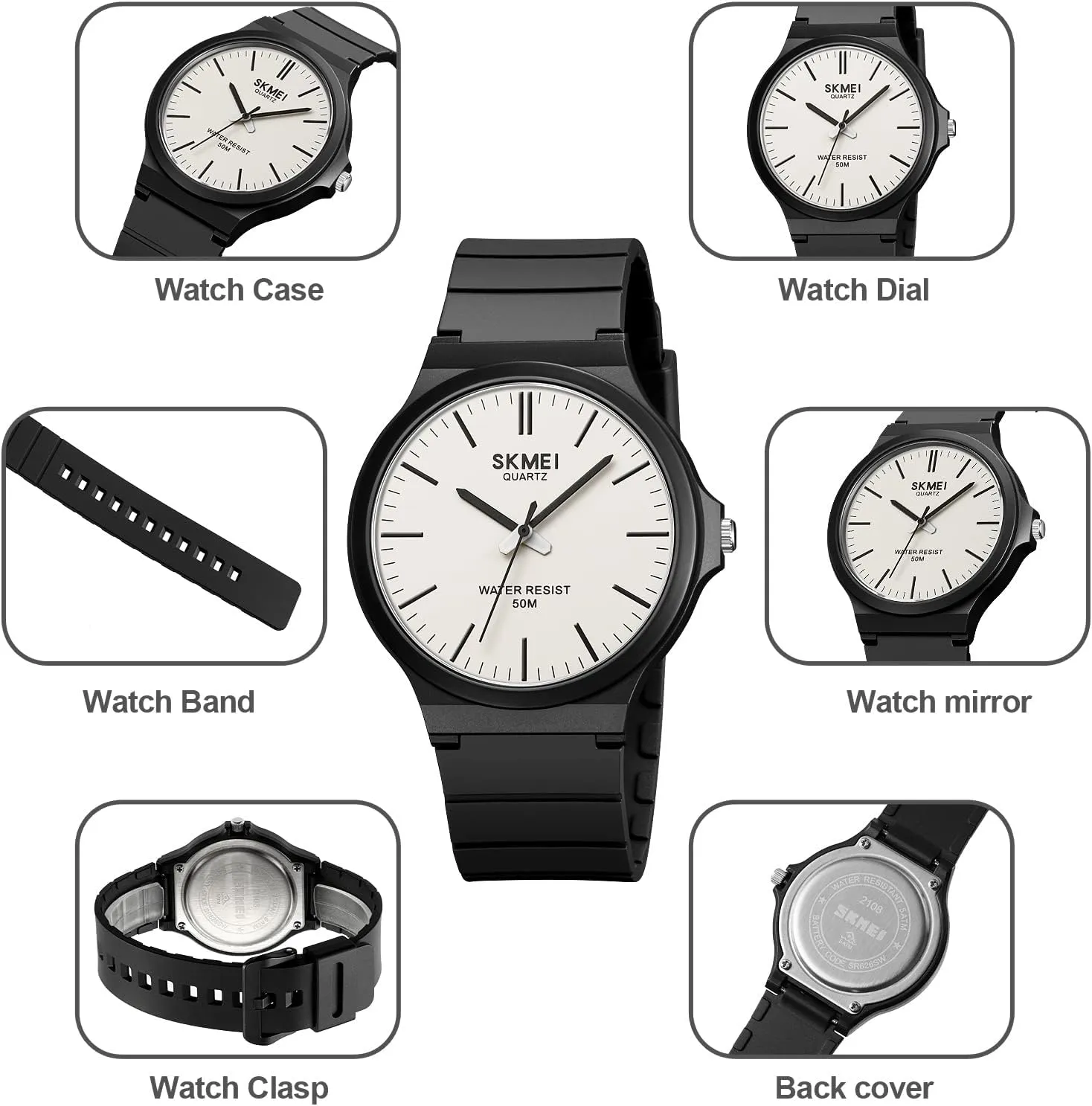 Quartz Sports Unisex Watch theater province Waterproof Watch for Students Women Men Easy Read Dial$ 24 Hour with Second Hand$ Colorful Silicone Band Gosasa Men's Watches Analog 