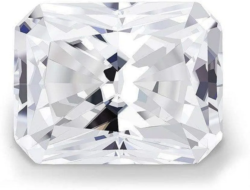 Radiant Cut Brilliant Gemstone for Making Vintege Ring, Jewelry, Pendant, Earrings, Necklaces, asleep attire informant mechanization Watches Loose Moissanite 1.75CT, Real Colorless Diamond, VVS1 Clarity, 