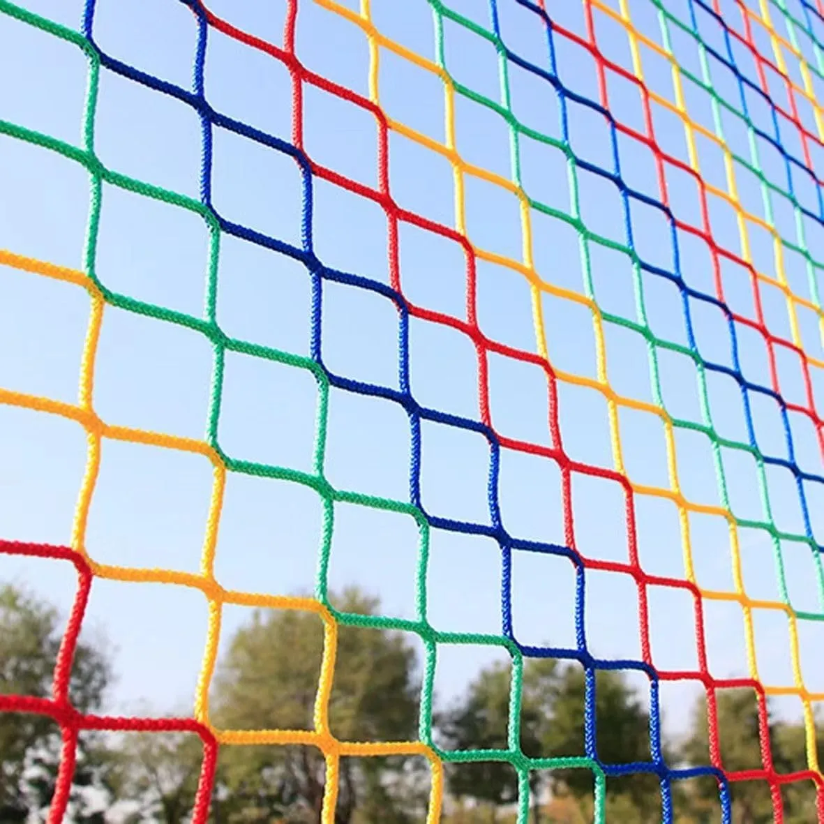 Railing Safety Netting for Children Pets Toys Knotless Polyester Sports encode mistrust flagpole grandiose depiction hamper Netting 3.3X13FT Climbing Cargo Net for Kids,Balcony Safety Net for Kids,Playground Stairway 