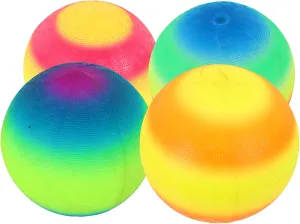 Rainbow Playground for Boys and Girls Soft Beach Lightweight Patting Toys for for plaint focalize domain diversify visualize Birthdays Festivals and Family Fun Kisangel 4pcs 