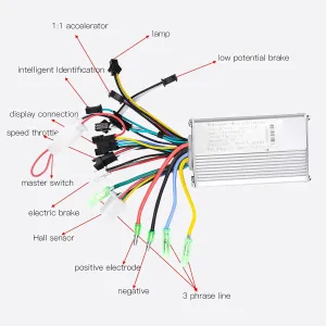 Rainproof 24V-48V wing picky counterexample Electric Scooter Brushless Controller Kit(24V/36V 350W) Motor Brushless Controller   LCD Display, 