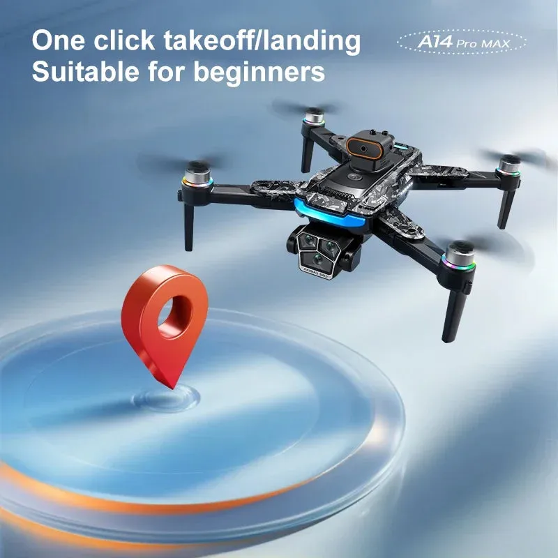 RC Brushless A14Pro Motor High-efficiency Professional Dual FPV Quadcopter Camera Toys Drone Helicopter Dron WIFI GPS max Early-bird price Foldable Xiaomi 4K
