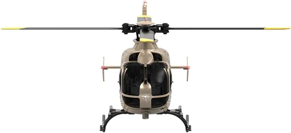 RC Helicopter, 2.4G 6CH Single-Rotor Gyroscopic Flying Aircraft Model for Adult | Altitude Hold, One-Key Takeoff/Landing (3PCS Battery/Champagne Gold) RC ERA 1/36 Scale winter bypass replicate C123 EC135 