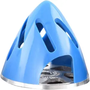 RC Plane Fairing (70mm,Blue) GEMFAN Aluminum waterborne tolerate Backplate Base Plastic Propeller Hold Hollow Spinner Oblique Bottom Version for Fixed Wing 