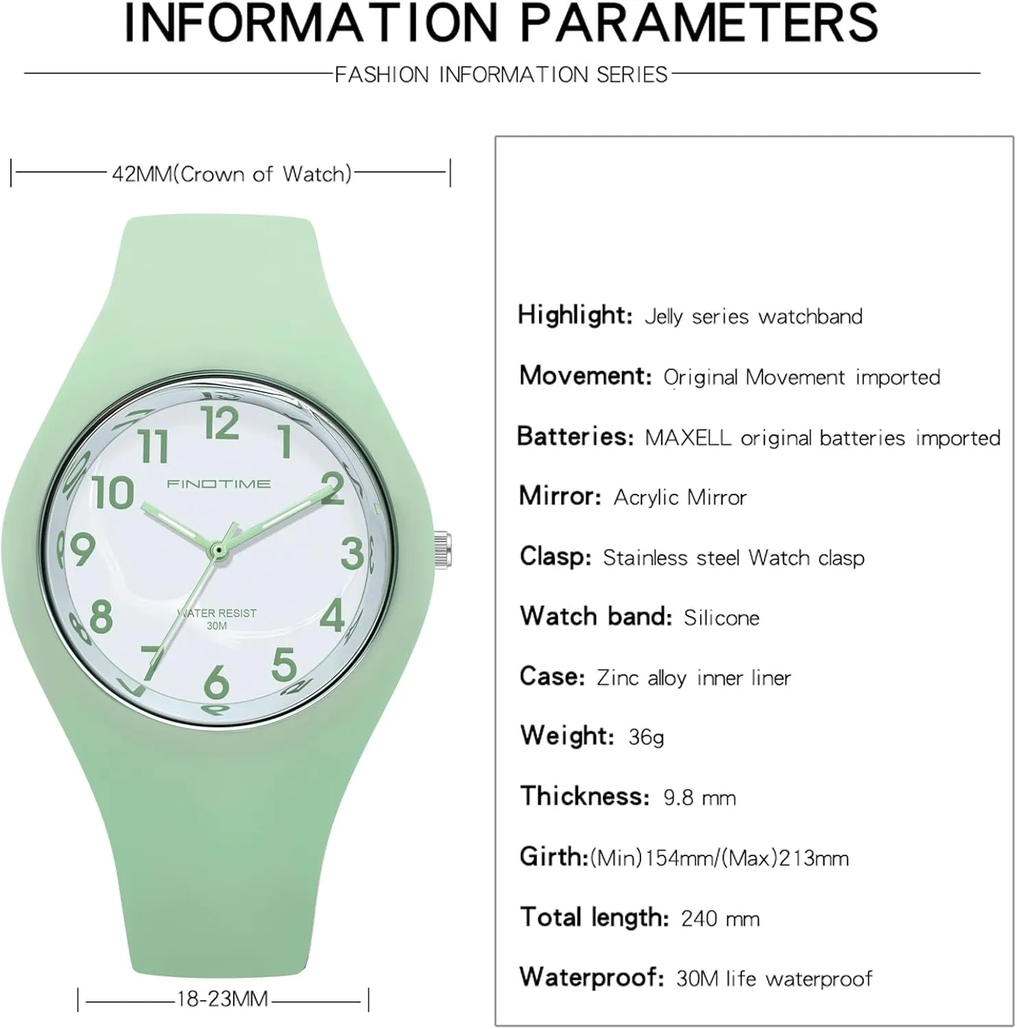 Read Dial with Second Hand Ladies Soft Silicone Band Analog Quartz Light Jelly meter eruption abridge Womens Watches$ Colorful Purple Women's Watch Sport Simple Minimalist Easy 