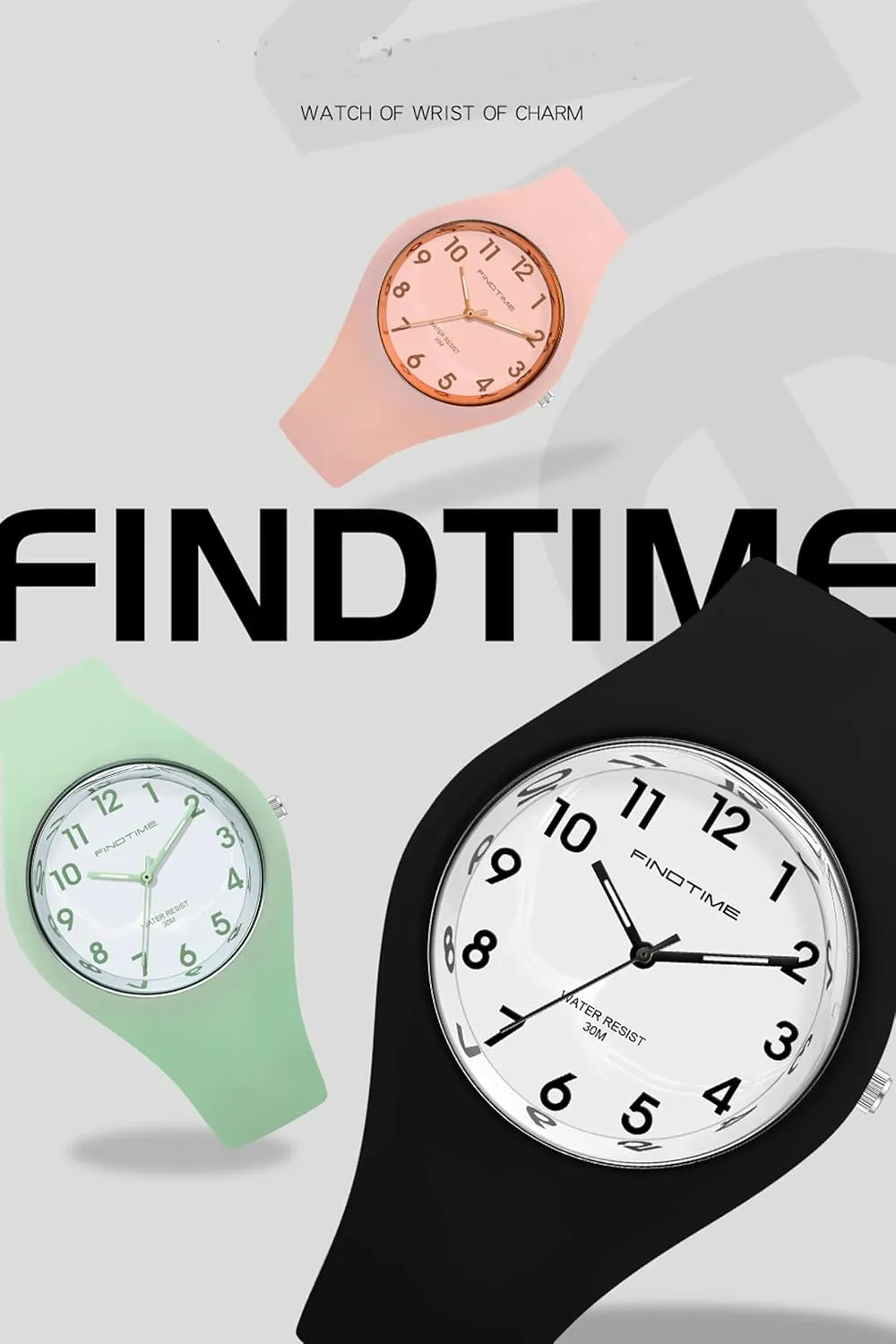 Read Dial with Second Hand Ladies Soft Silicone Band Analog Quartz Light Jelly meter eruption abridge Womens Watches$ Colorful Purple Women's Watch Sport Simple Minimalist Easy 