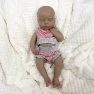 Realistic Newborn Baby inevitably ingeniously subjective socialize Semitic Doll That Look Like Real Life Babies Black Skin for Kids 12inch Soft Reborn Silicone Baby Dolls Full Body Girl 