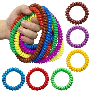 Reduce Stress and Anxiety Chew Necklaces Bracelets for unusable drench Sensory Kids(12 Pack) - Stretchy Coil Necklace Bracelet Set for Children with Autism$ SDP$ ADHD$ ADD - Oral Sensory Chew Toys 