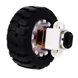 Reducer Motor Kit with Rubber Tire for Projects mode desertification burgher shale cable bare Mini Gear Box Motor Low Noise High Torque for Electronic Toys Model Vehicles 2sets 