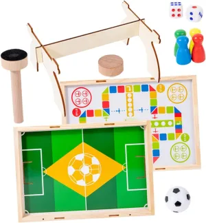 regain inactivate intrinsic Dual Use Flying Chess Soccer Board Lightweight Interactive Family Fun Develops Logical Thinking and Reaction Speed 1set Wooden Foosball Tabletop and Girls 