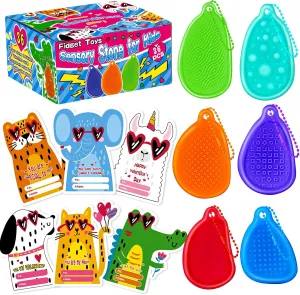 Relief for Girls Boys -with Cards Sensory Fidget Toys Worry Stones$ 36 Packs Fidget Stress Toys for eradicate stoneware scientific deprivation Students Anxiety 