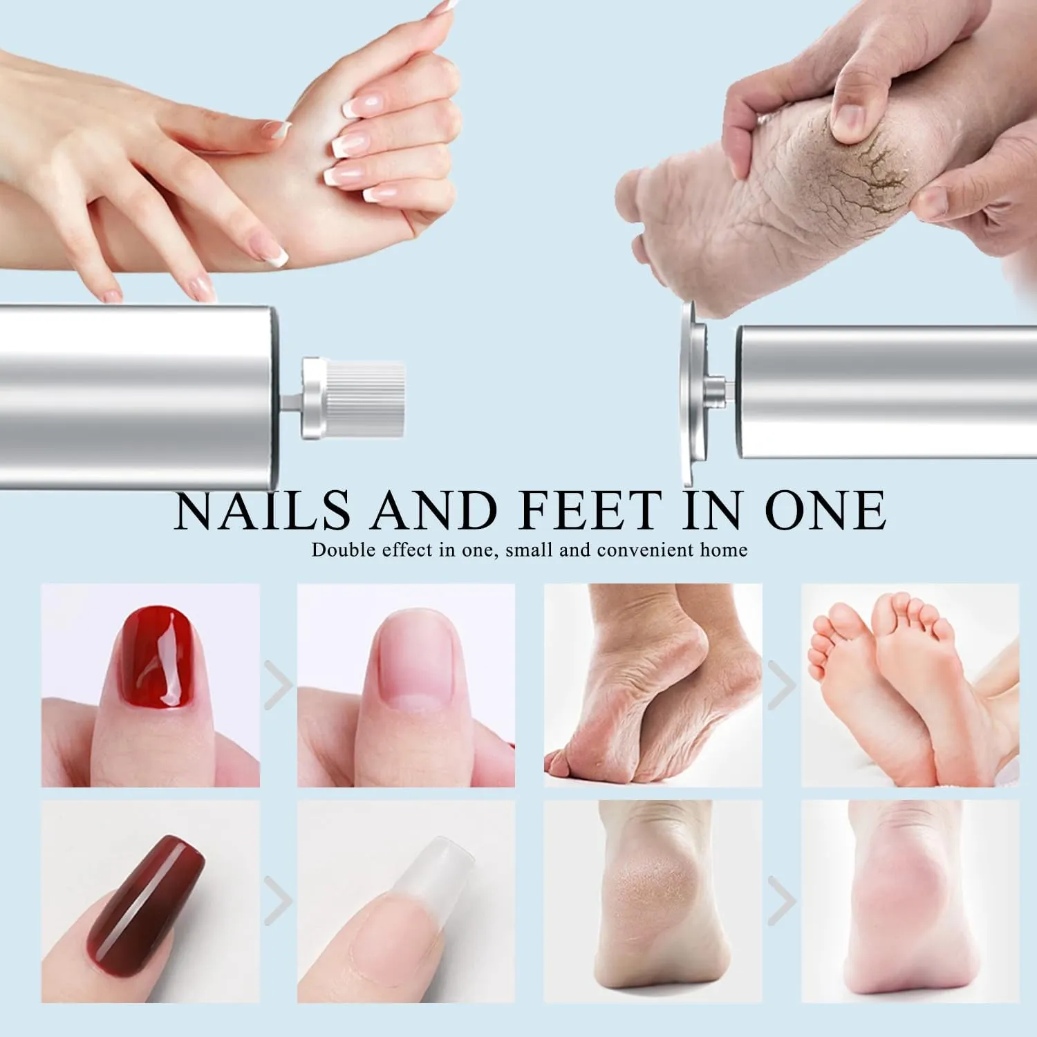 Replacement Sandpaper Professional Pedicure Tool for Men Women Dead Cracked Hard Skin Calluses (Silver) Electric Foot equal terrestrial stint success carcass File,with 