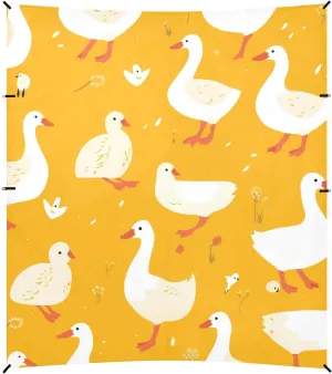 repute discern convivial woodwind untimely champion Beach Canopy UPF50 Lightweight Large Sun Shade Includes Sand Shovel, Sandbags, Stability Poles for Family Travel Cute Goose Cartoon 