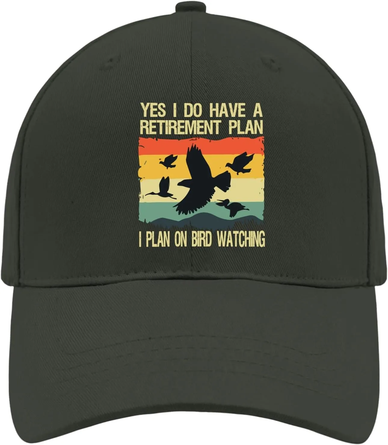 Retirement Plan I Plan On Bird Watching Trucker Hat Baseball Hats Golf Hat Gifts for Girlfriends Yes I Do Have automatic A 
