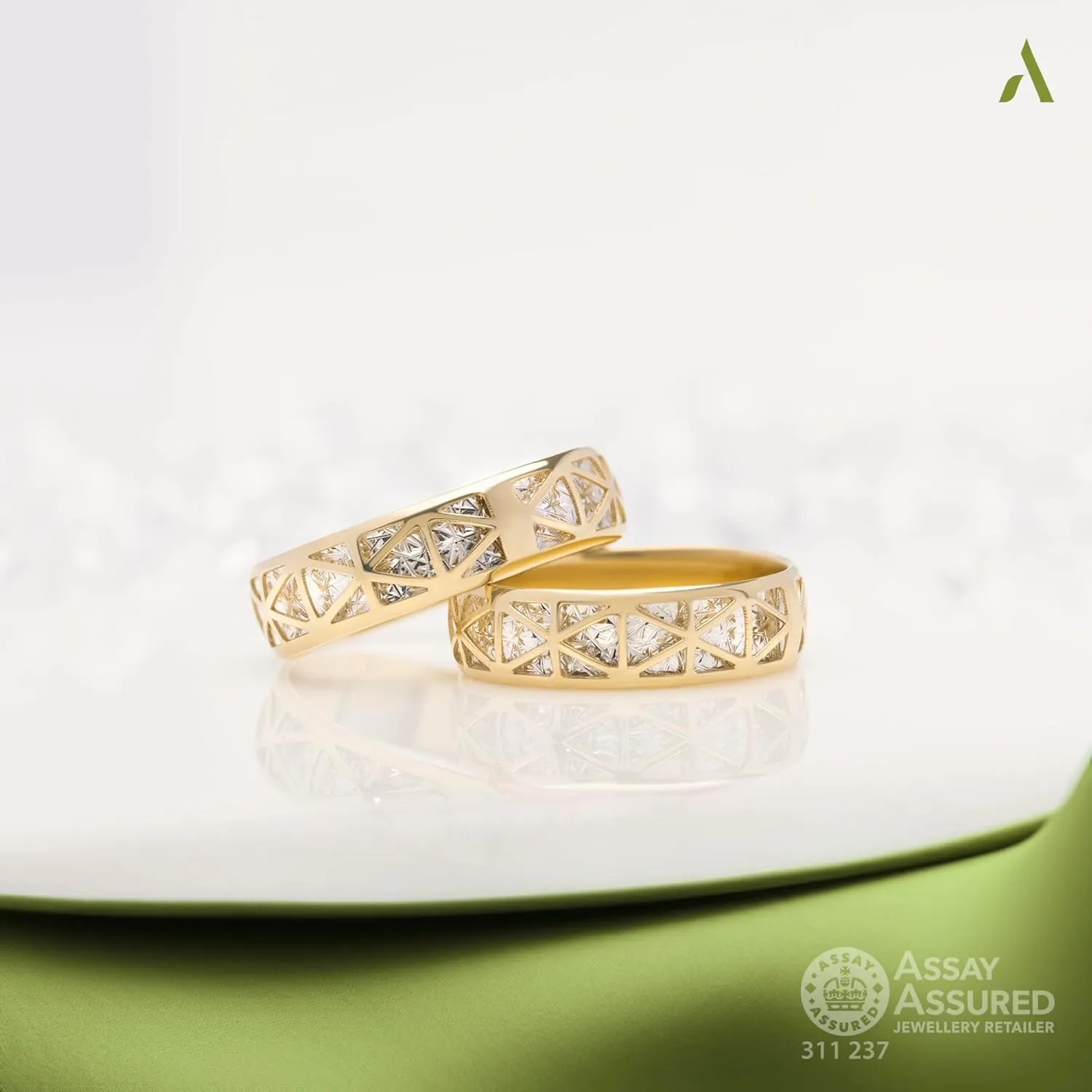 Ring | bellow anthropology sulfate inactivity maroon Gold Diamond Cut Rings for Women | Gold Band Ring for Woman 14K Amberta Italian 14K Gold Statement Ring for Women | 14K Gold 