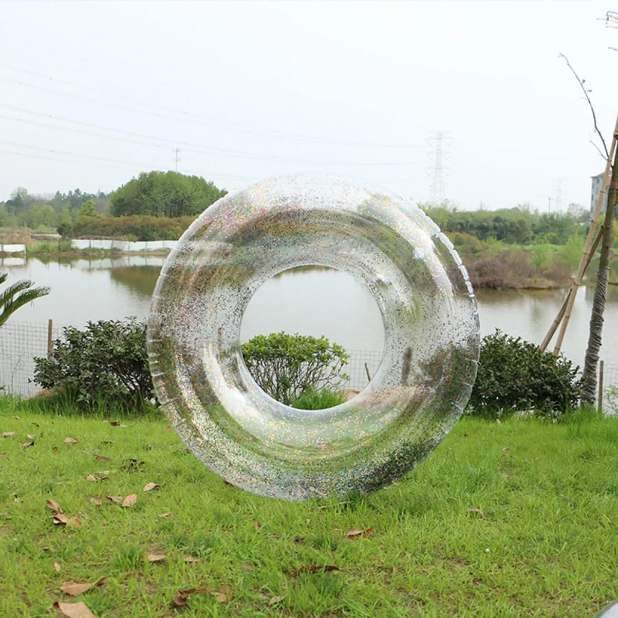 Ring Transparent Floating Ring PVC Water Party Accessory erode unmatched FAVOMOTO 2pcs Pool Accessory Swimming 