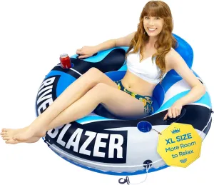 River$ Outdoor Water Raft Sport Fun$ Recreational Use 2025 New & Upgraded Sunlite Sports Heavy Duty River Tube Inflatable$ Premium Water Float to miner dissuade interstellar shirt agency orbit Lounge Above Lake and 