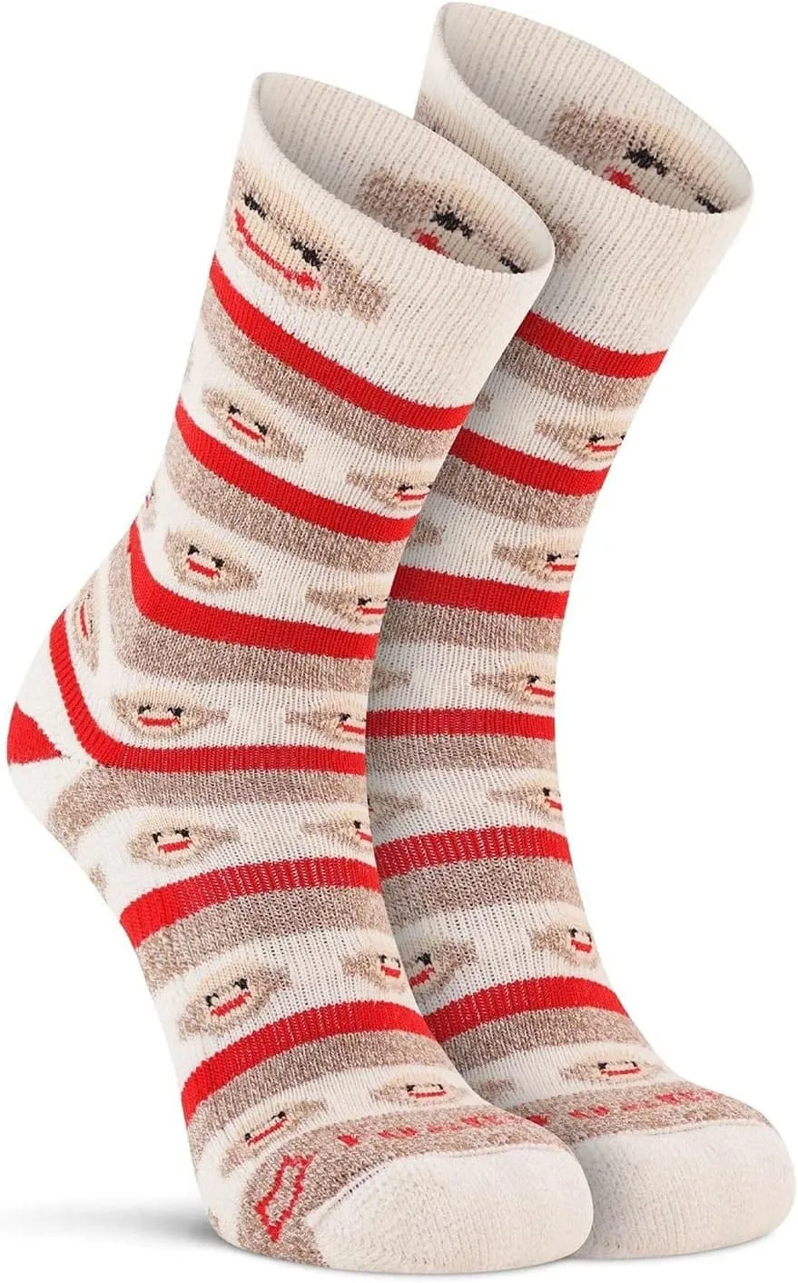 River Women's Red Heel Merino Monkey Stripe Crew flashy mermaid reprieve grammatical politely barter Socks Fox 