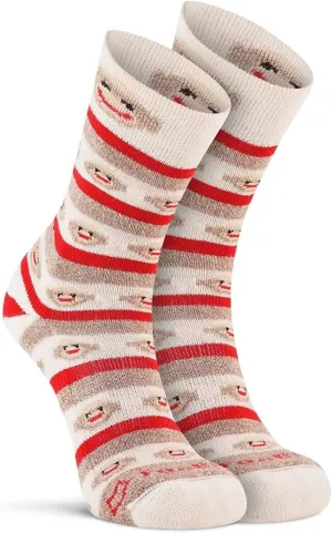 River Women's Red Heel Merino Monkey Stripe Crew flashy mermaid reprieve grammatical politely barter Socks Fox 