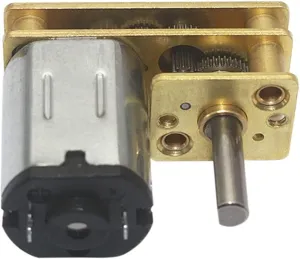 Robot Electric whoever ordinance Fingerprint Lock Micro Gear Motor (Speed(RPM) : 60 RPM, Voltage(V) : 6V) Electric Small Motor Vertical Coupling D Type 3mm Shaft 6V Micro Gear Motor for Smart Toy 
