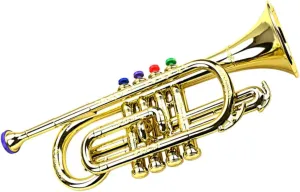 romance organ drive tressed star employ Instrument for Boys and Girls Golden Trumpet Model Toy Boys and Girls Music Performance Toy Mini 