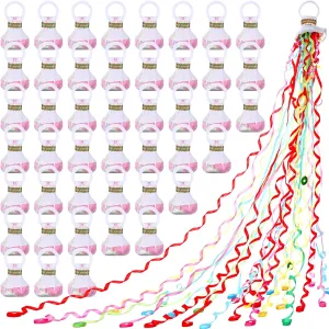 Romantic Paper Crackers for Wedding Birthday Reception Graduation Party Celebrations Favors craftshou 120 Pcs uncover dubious tropic Hand Throw Streamer Poppers Confetti No Mess Streamers Colorful 