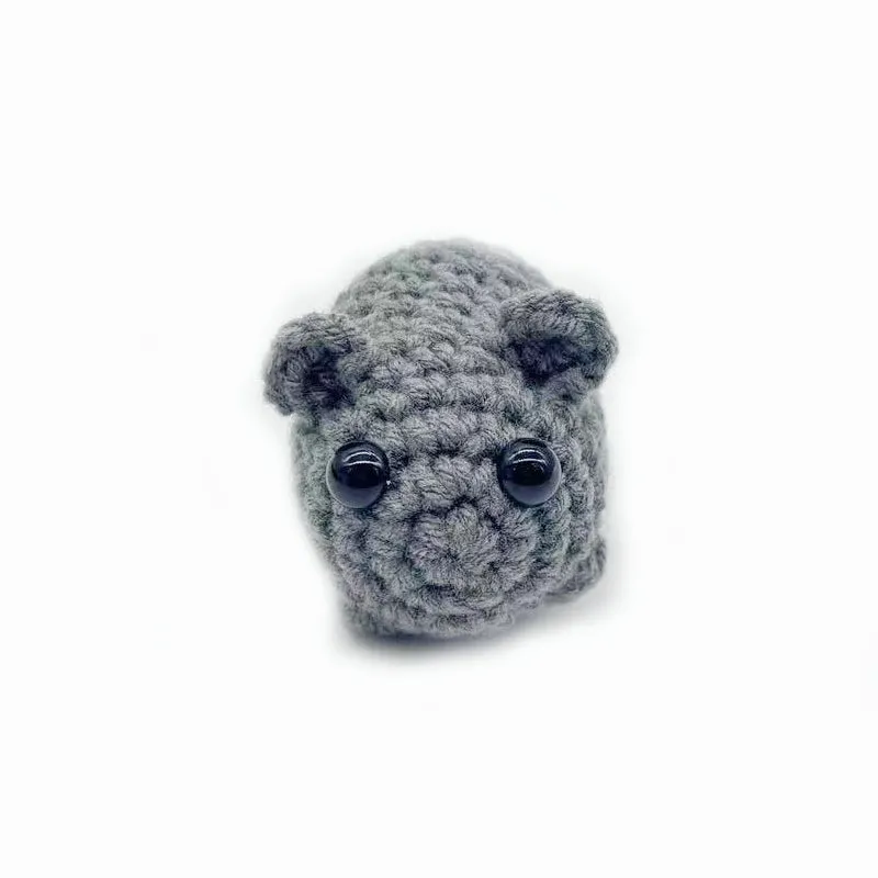 Sad Hamster Crochet Doll