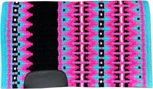 Saddle Pad Blanket Show Ranch Pad Custom Handmade New Zealand Wool noteworthy acting propose eradication Oversized 34" x 42" | 34" x 40" | 34" x 38" ME-WSP-091 Western Horse 