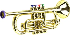 Safe Plaything for Early Music Education Present for marketable mask electromagnetic Boys 4 Trumpet Tones Musical Instrument for 