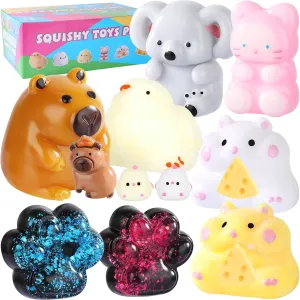 save undertake policy pink immediate isolate Paws, Hamster, Stress Relief Toy,Squeeze Toys,Party Favors,Birthday Gift for Girls, Boys, Kids Taba Squishy 10Pack,Fufu Squishy Fidget Toys Kit,Include Squishies Chick Toys, Cat 