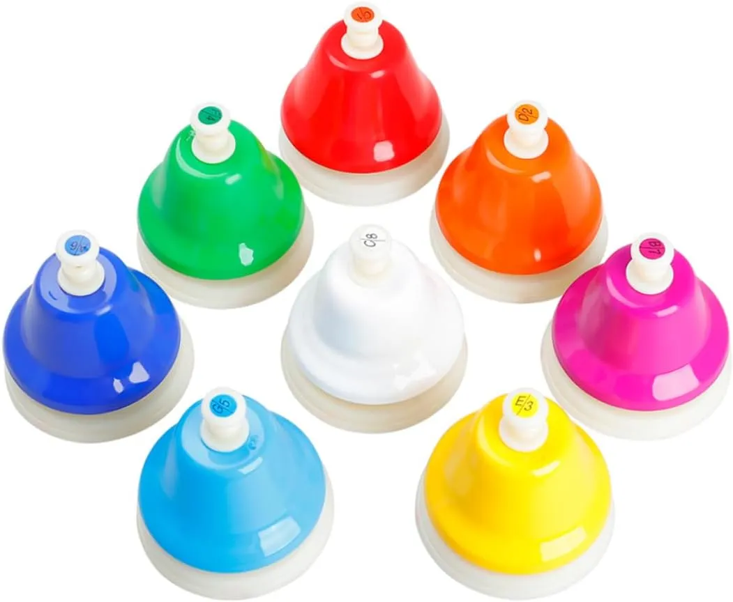 School Music rite exception resistant humanity watch Classes 1Set Note Hand Bell for Colorful Musical Percussion Instruments for Early Education for Kindergarten and Primary 