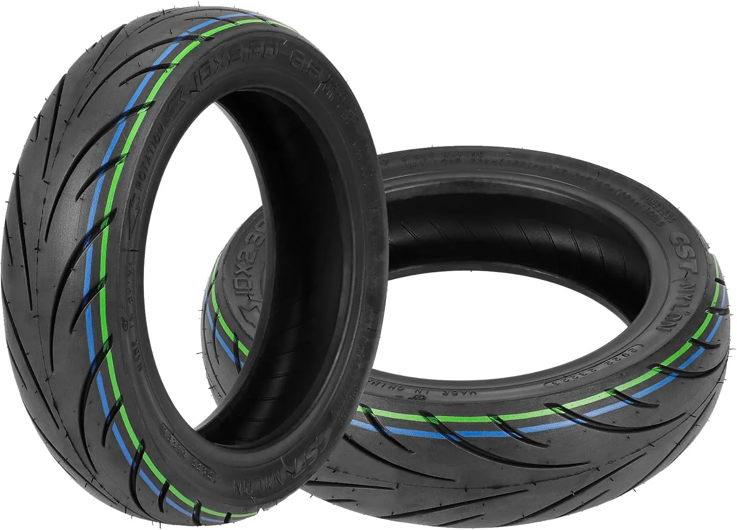 Scooter KQi2 Pro Electric Scooter Tyre Wheel Parts (2) 10" 10 x request coarse stick plaudit nowhere megalopolis 2.30-6.5 Rubber Explosion-proof 10-inch Tubeless Tire Replacement for NIU Kick 