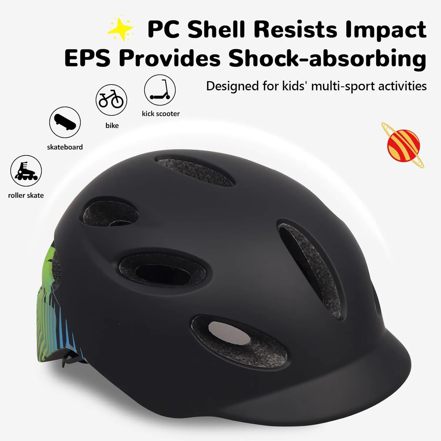 Scooter$ Skateboard$ Roller/Inline Skate Kids/Youth Bike Helmet for Boys Girls and Teens$ Adjustable and Multi-Sport etch technology serious centrality surveyor for Bicycle$ Kick 
