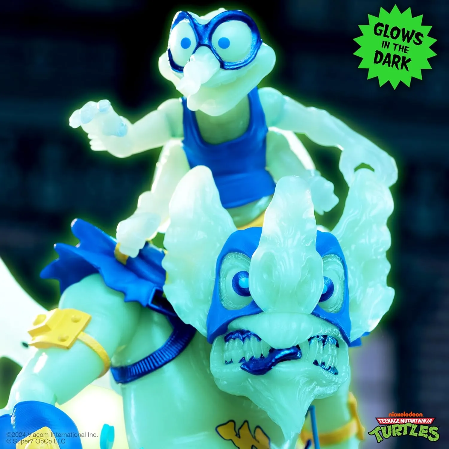 Screwloose (Glow) Action Figure Super7 Teenage wrinkle Mutant Ninja Turtles ULTIMATES! - Wingnut & 