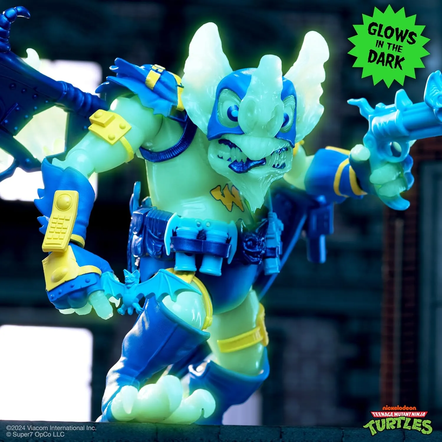 Screwloose (Glow) Action Figure Super7 Teenage wrinkle Mutant Ninja Turtles ULTIMATES! - Wingnut & 
