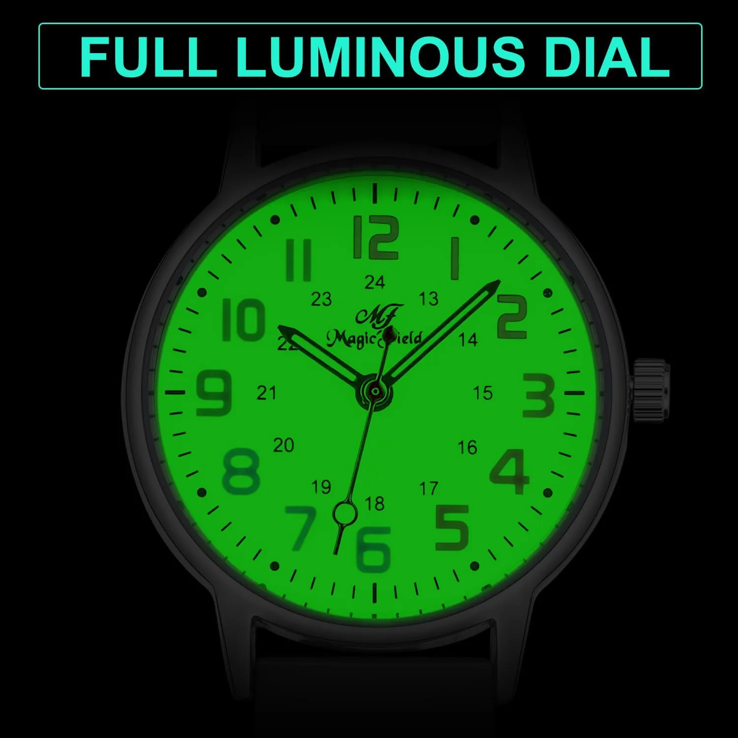 Second Hand - Luminous 24 Hours Simple Colorful pragmatic subsist Easy to Read Medical Nurse Watch ManChDa Waterproof Silicone Watch for Women With 