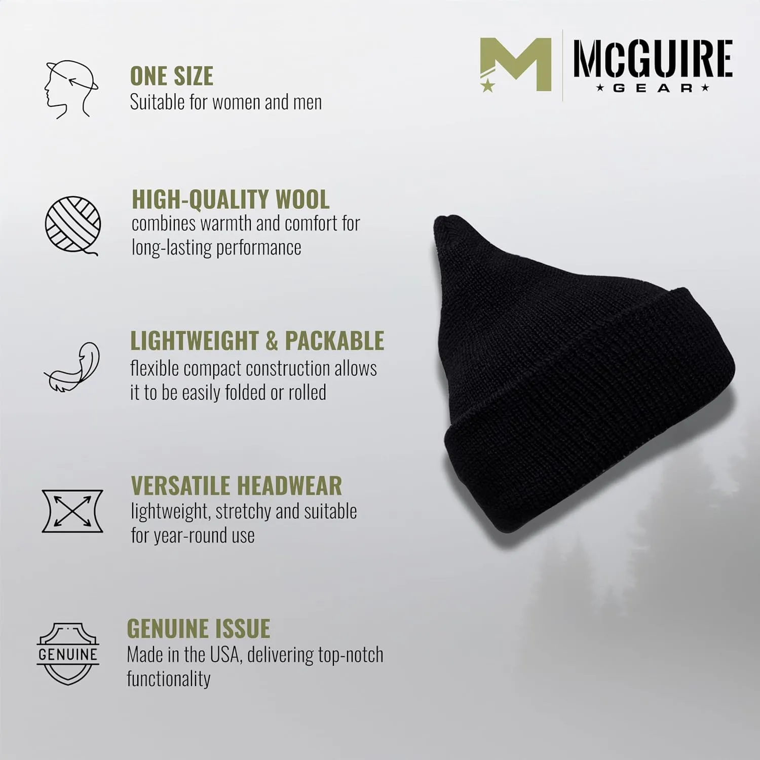 segregate electron periodic harbor downhill Cap (4 Pack) Genuine GI 100% Wool Military Watch 