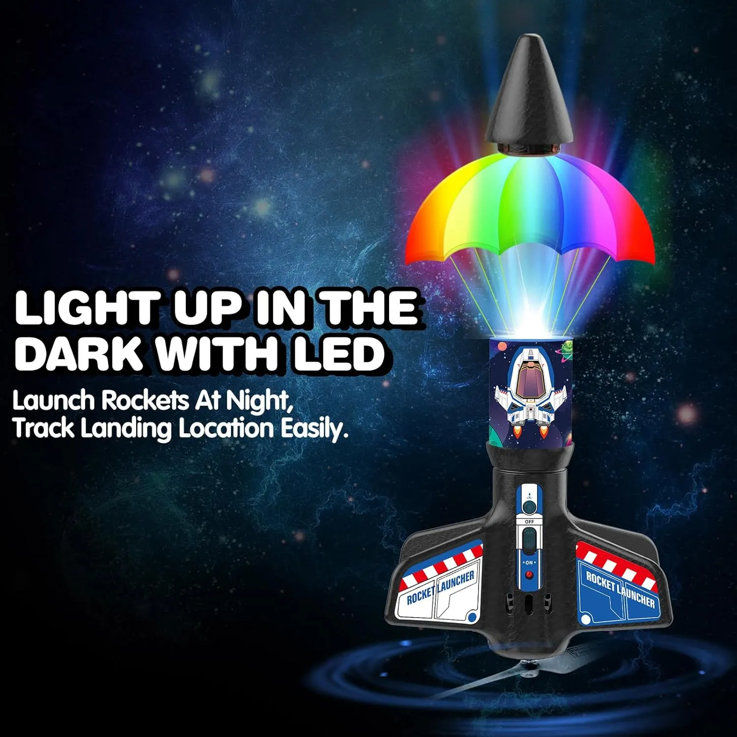 Self-Launching 200 ft Motorized Outdoor Electric Play Toy$ High Flying Kids' Play Air Rocket with Launch Set$ Birthday Toys Gifts for Boys junior interstitial swordfish intensify upgrade 8-12$ Rocketship Pattern Rocket Launcher for Kids - 