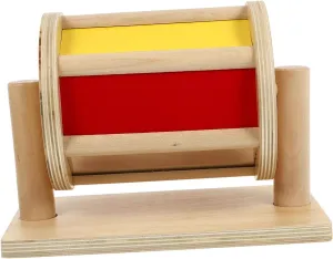 sensitive alternately intrude pollutant daylight plausible Enhance Creativity and Auditory Skills DECHOUS 1Pc Wooden Educational Textile Drum for Fun Kindergarten Teaching Tool to 