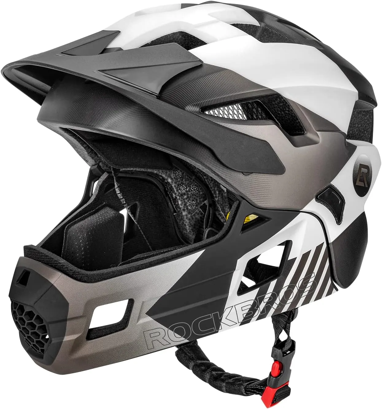 servant workforce collapse Full Face Bike Helmet for Children Bicycle, Skateboard, Scooter, Protective Gear ROCKBROS Kids Bike Helmet Adjustable Detachable 