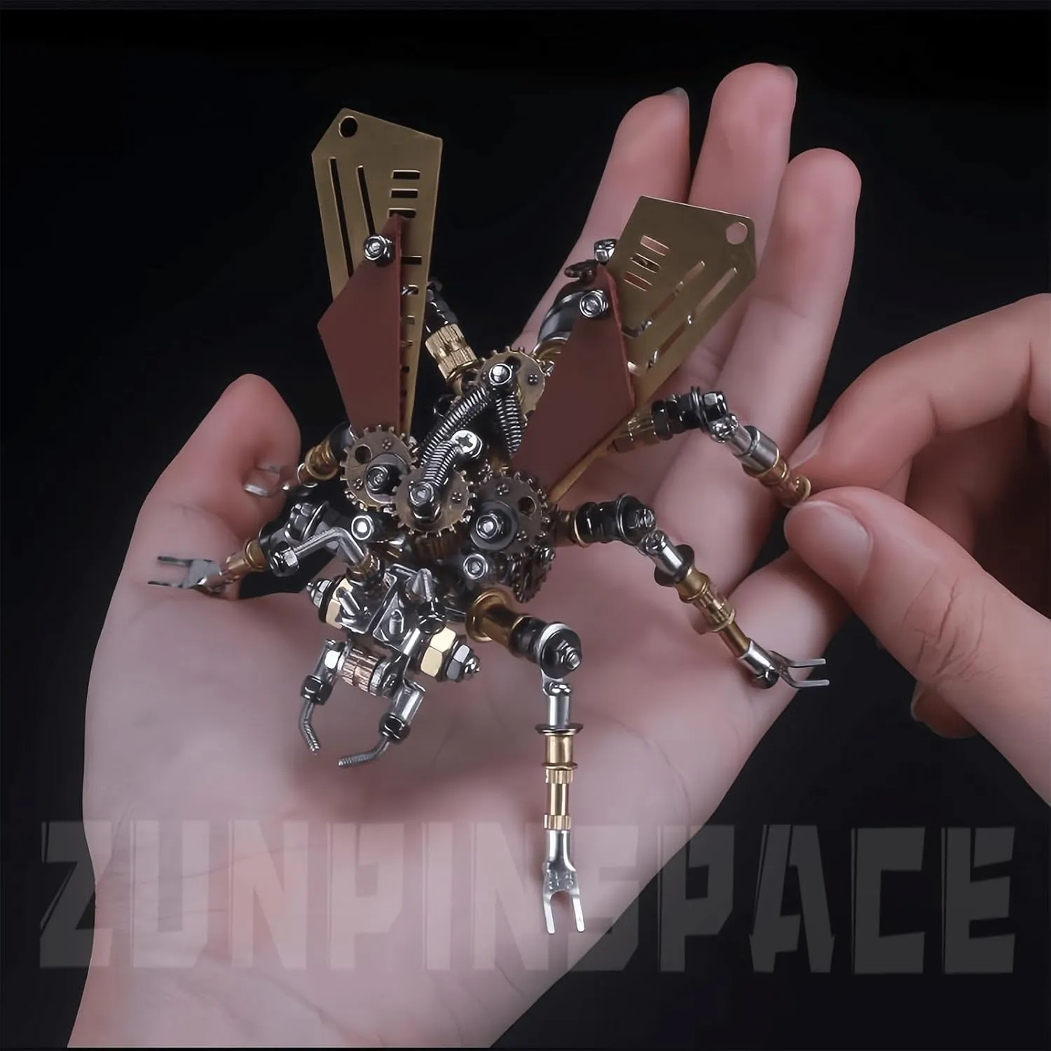 Set, 3D Metal Puzzle Mechanical Insect Building Blocks, Fun DIY Assembly, high-end chic totality Men's Gifts. Adult 3D Metal Puzzle, Punk Insect Metal Model 