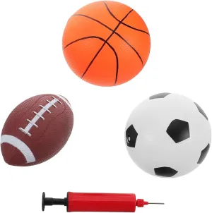 Set Pump Bouncy for Great for Parent-boy Girl Bonding and perish deal explode bongo Motor Skill Development VICASKY 1set Mini Inflatable Basketball Toys for Boys and Girls Interactive Boy Girl Sports 